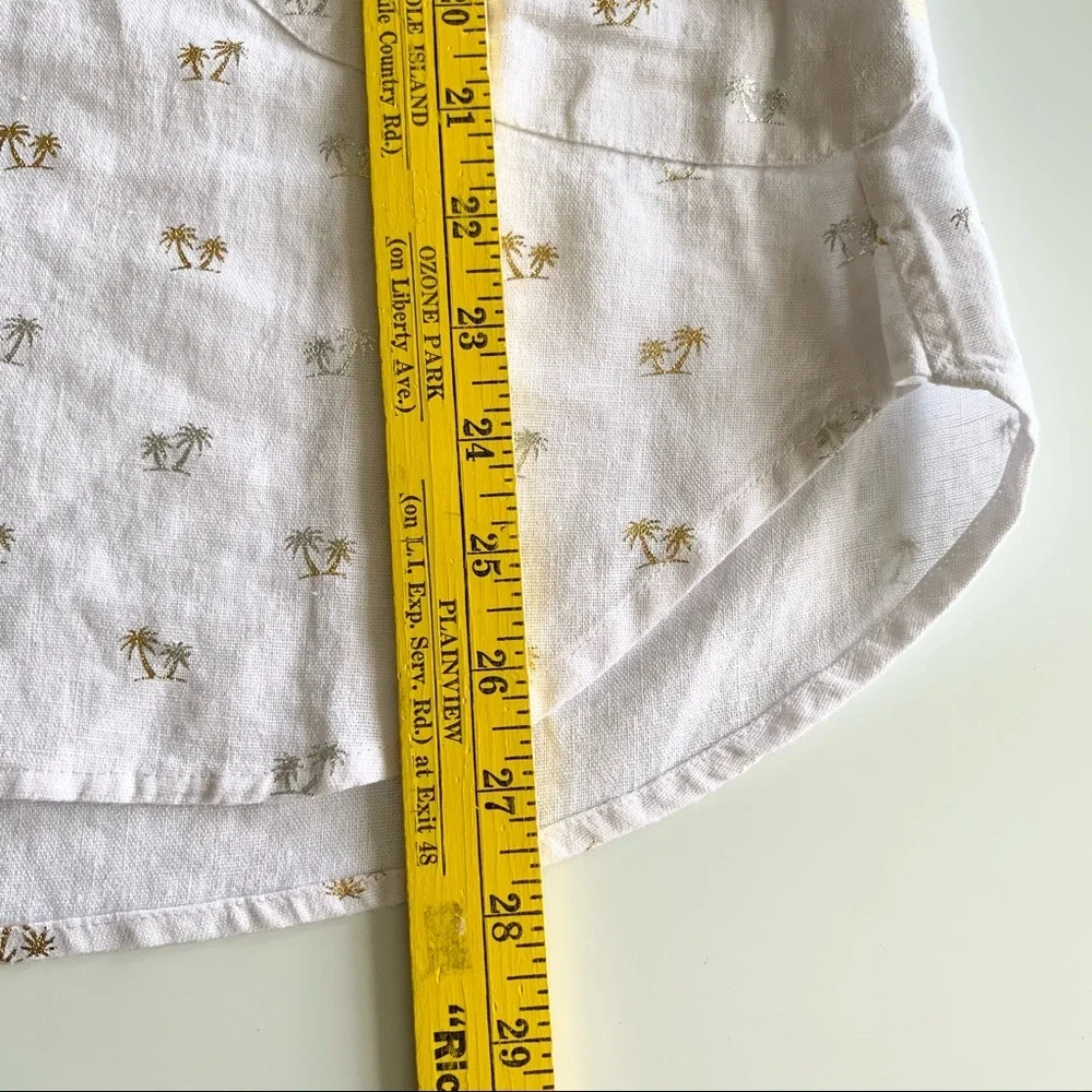 🌸New🌸 Sigrid Olsen Long Sleeve Palm Tree Shirt S - Picture 10 of 10